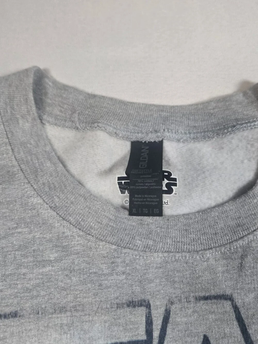 Star Wars R2-D2 Gray Graphic Crewneck Sweatshirt Gildan Men’s Size XL